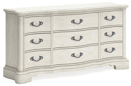 Arlendyne Antique White Dresser - Ornate Home