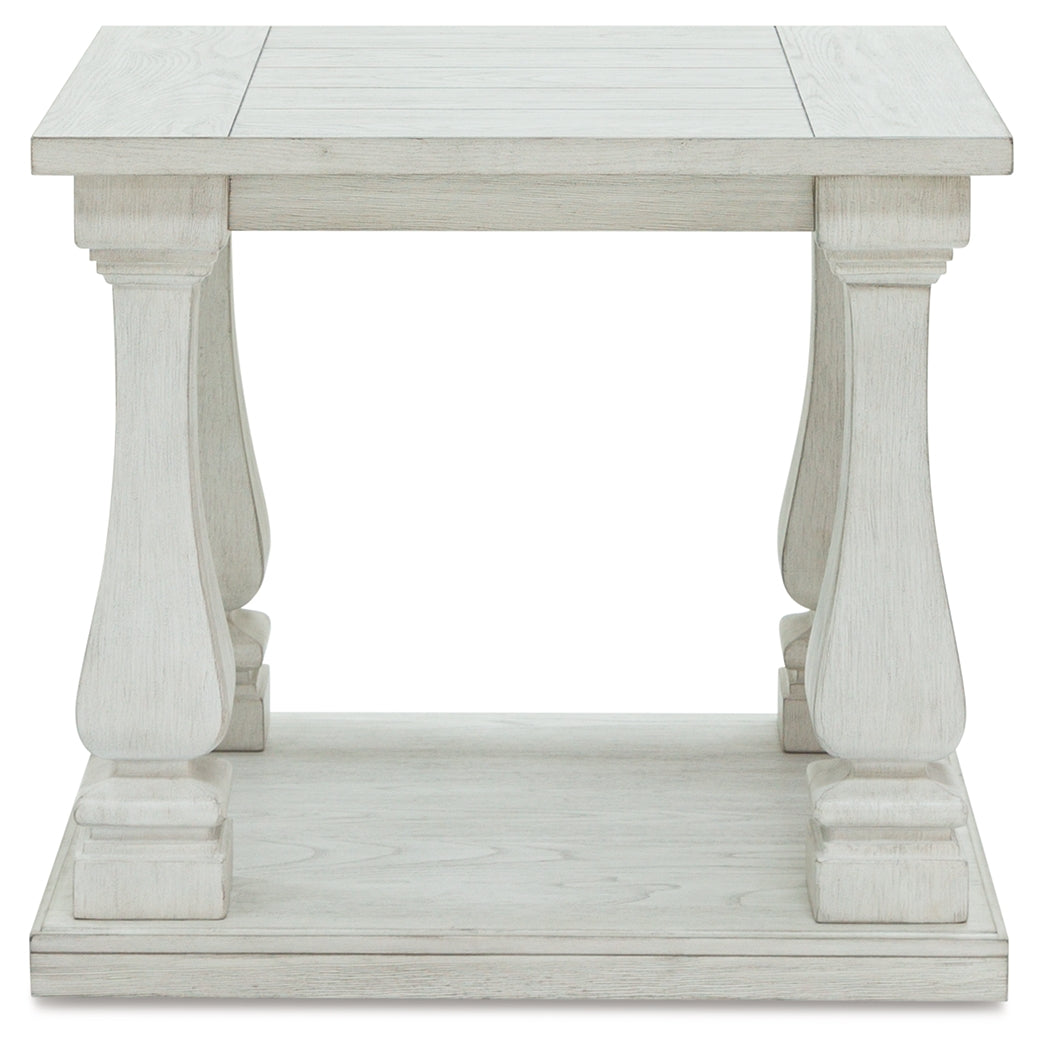 Arlendyne Antique White End Table - Ornate Home