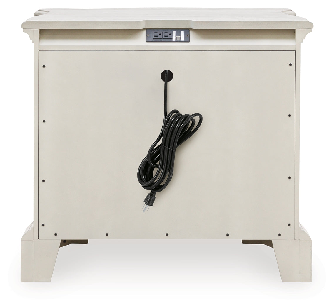 Arlendyne Antique White Nightstand - Ornate Home