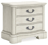 Arlendyne Antique White Nightstand - Ornate Home