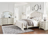 Arlendyne King Panel Bedroom Set with Dresser, Mirror, Chest and 2 Nightstands - Ornate Home