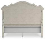 Arlendyne King Upholstered Bedroom Set with Dresser and Mirror - Ornate Home