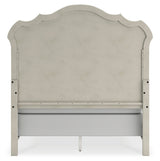 Arlendyne Queen Upholstered Bedroom set with, Dresser and Mirror - Ornate Home