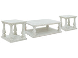Arlendyne White Coffee Table and 2 End Tables - Ornate Home