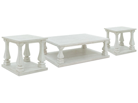 Arlendyne White Coffee Table and 2 End Tables - Ornate Home
