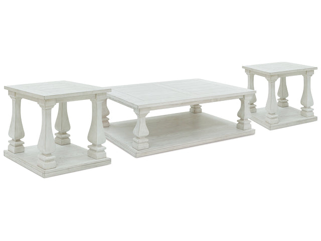 Arlendyne White Coffee Table and 2 End Tables - Ornate Home