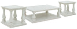 Arlendyne White Coffee Table and 2 End Tables - Ornate Home