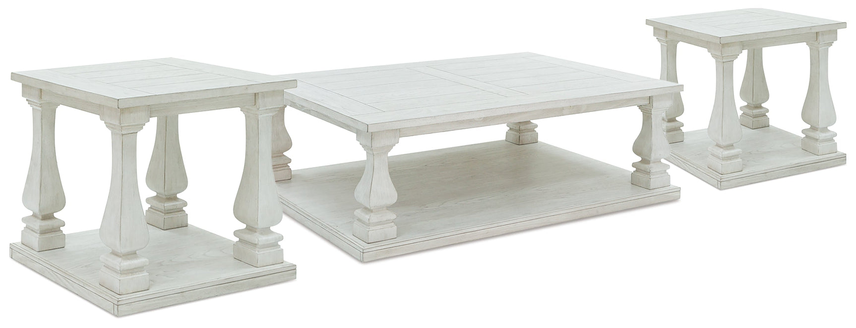 Arlendyne White Coffee Table and 2 End Tables - Ornate Home