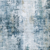 Arlenmont Blue/White/Brown Memory Foam Large Rug (Online Special Price) - Ornate Home
