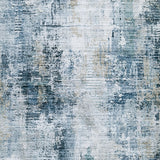 Arlenmont Blue/White/Brown Memory Foam Medium Rug - Ornate Home