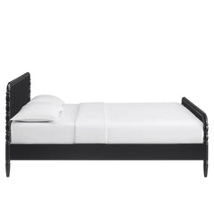 Arlette Black Full Size Wood Spindle Bed Frame - Ornate Home