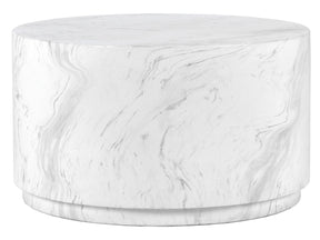 Arlette White Outdoor Round Coffee Table - Ornate Home