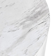 Arlette White Outdoor Round Coffee Table - Ornate Home