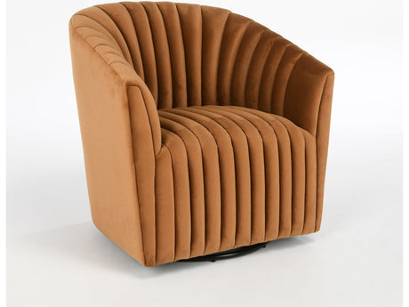 Arline Bronze Swivel Accent Chair - Ornate Home