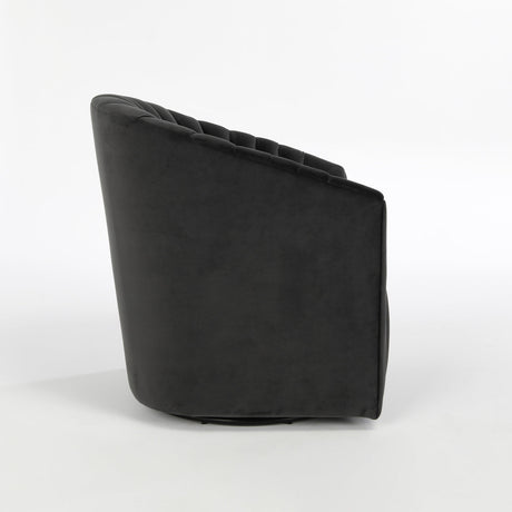 Arline Gray Swivel Accent Chair - Ornate Home