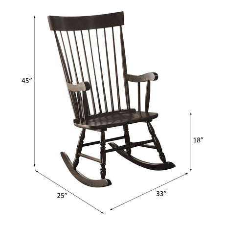 Arlo Black Rocking Chair - Ornate Home
