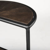 Arlo Brown/Black Wood Metal End Table - Ornate Home