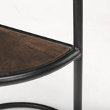 Arlo Brown/Black Wood Metal End Table - Ornate Home