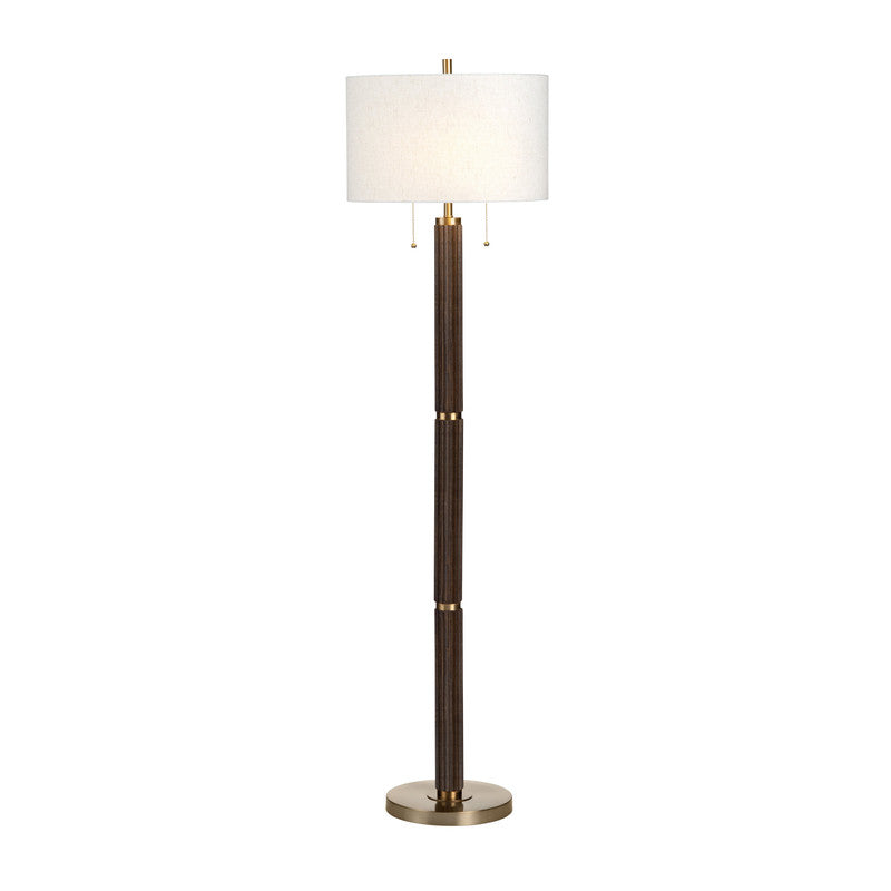 Arlo Brown/Gold Floor Lamp - Ornate Home