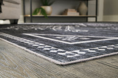 Arloman Black/Cream/Gray 5' x 7' Rug - Ornate Home