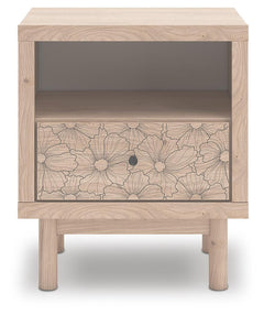 Arloster Brown/Tan/White Full Panel Storage Bed, Dresser, Mirror and Nightstand - Ornate Home