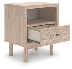 Arloster Brown/Tan/White Full Panel Storage Bed, Dresser, Mirror and Nightstand - Ornate Home