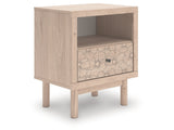 Arloster Tan One Drawer Nightstand - Ornate Home