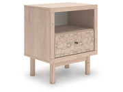 Arloster Tan One Drawer Nightstand - Ornate Home