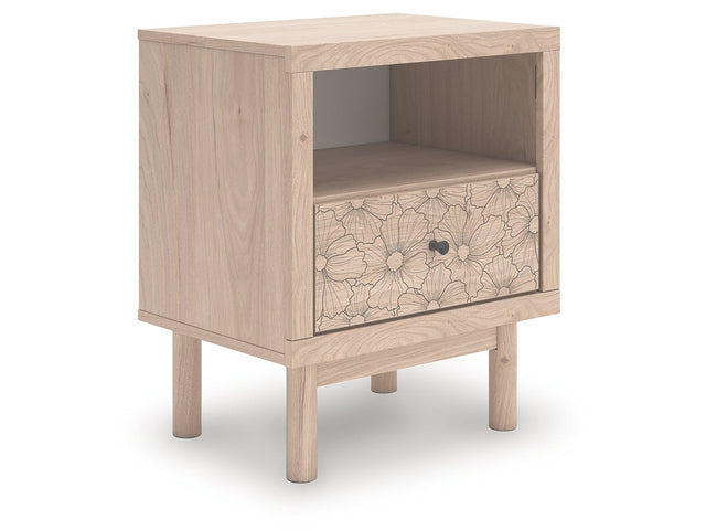 Arloster Tan One Drawer Nightstand - Ornate Home