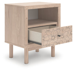 Arloster Tan One Drawer Nightstand - Ornate Home