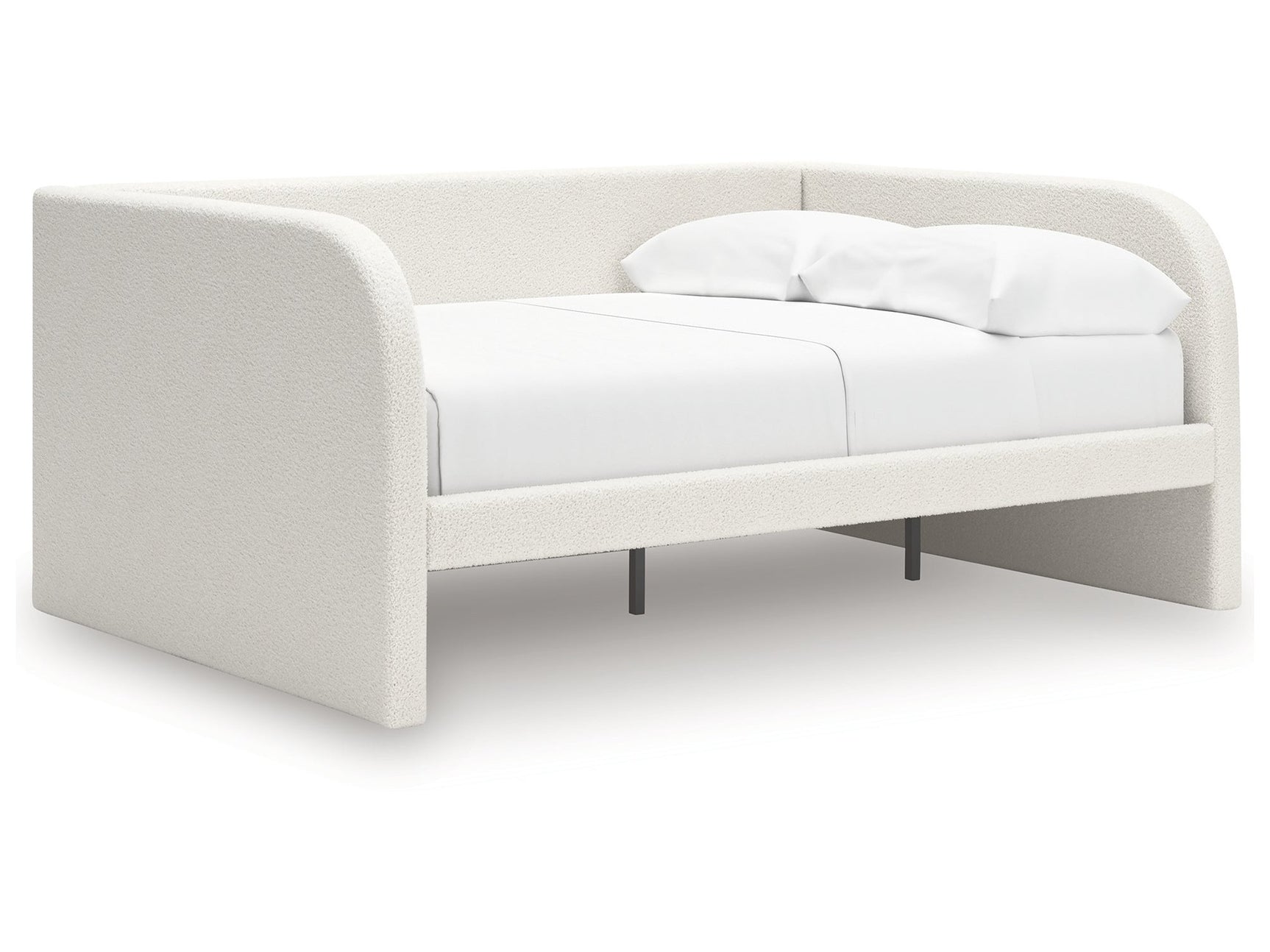 Arloster Tan/White Full Upholstered Day Bed - Ornate Home
