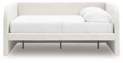 Arloster Tan/White Full Upholstered Day Bed - Ornate Home