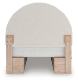 Arloster Tan/White Full Upholstered Panel Bed w/2 Under Bed Storage (Online Special Price) - Ornate Home