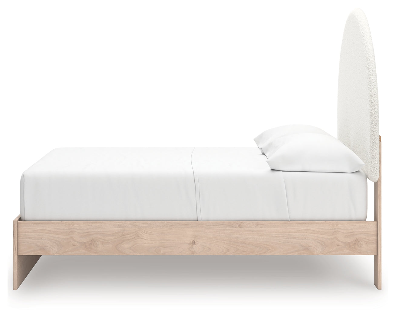 Arloster Tan/White Full Upholstered Panel Bed with Storage (Online Special Price) - Ornate Home