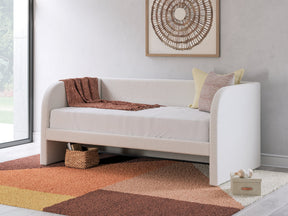 Arloster Tan/White Twin Upholstered Day Bed (Online Special Price) - Ornate Home