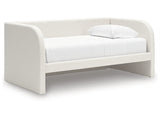 Arloster Tan/White Twin Upholstered Day Bed (Online Special Price) - Ornate Home