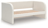 Arloster Tan/White Twin Upholstered Day Bed - Ornate Home