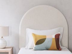 Arloster Tan/White Twin Upholstered Panel Bed - Ornate Home