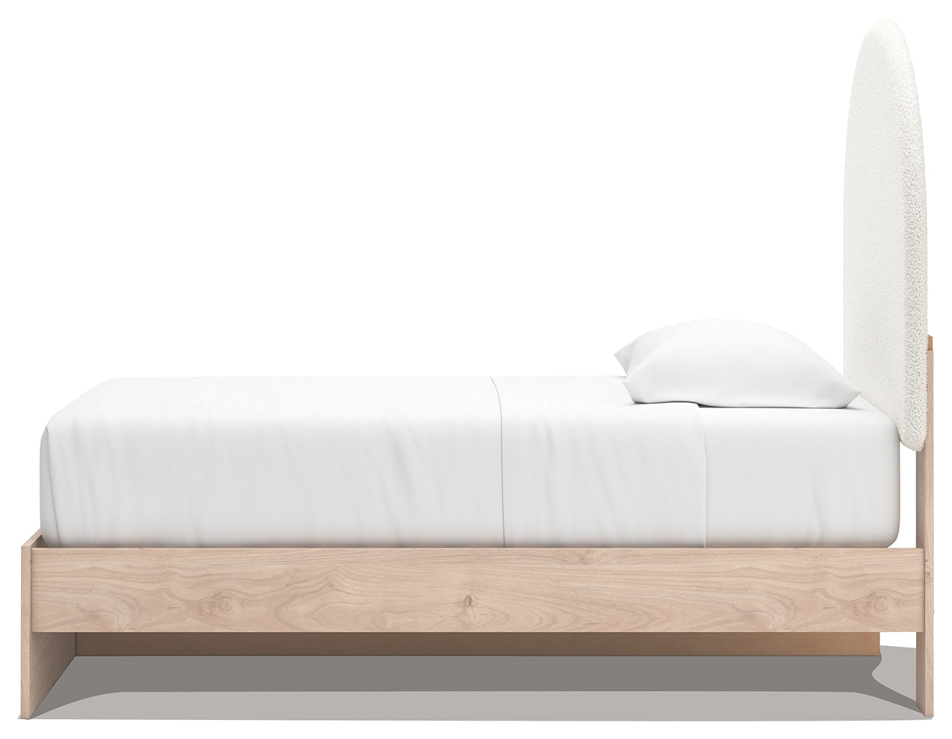 Arloster Tan/White Twin Upholstered Panel Bed with 2 Drawers Storage (Online Special Price) - Ornate Home