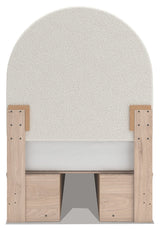 Arloster Tan/White Twin Upholstered Panel Bed with 4 Drawers Storage (Online Special Price) - Ornate Home