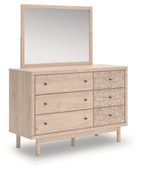 Arloster White/Tan Full Upholstered Day Bed, Dresser and Mirror (Online Special Price) - Ornate Home