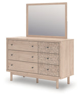 Arloster White/Tan Full Upholstered Day Bed, Dresser and Mirror (Online Special Price) - Ornate Home