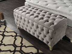 Armada Cream Bench - Ornate Home