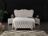 Armada Cream Bench - Ornate Home