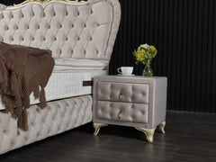 Armada Cream Nightstand - Ornate Home
