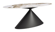 Armana White & Brown Dining Table - Ornate Home