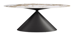 Armana White & Brown Dining Table - Ornate Home
