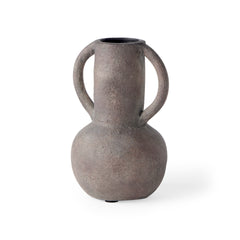 Armani Brown-Gray Double Ear Vase - Ornate Home