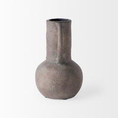 Armani Brown-Gray Double Ear Vase - Ornate Home