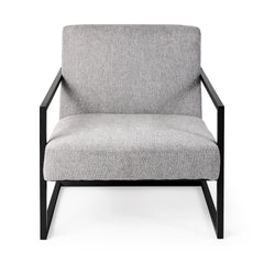 Armelle Gray/Black Fabric Seat Accent Chair - Ornate Home